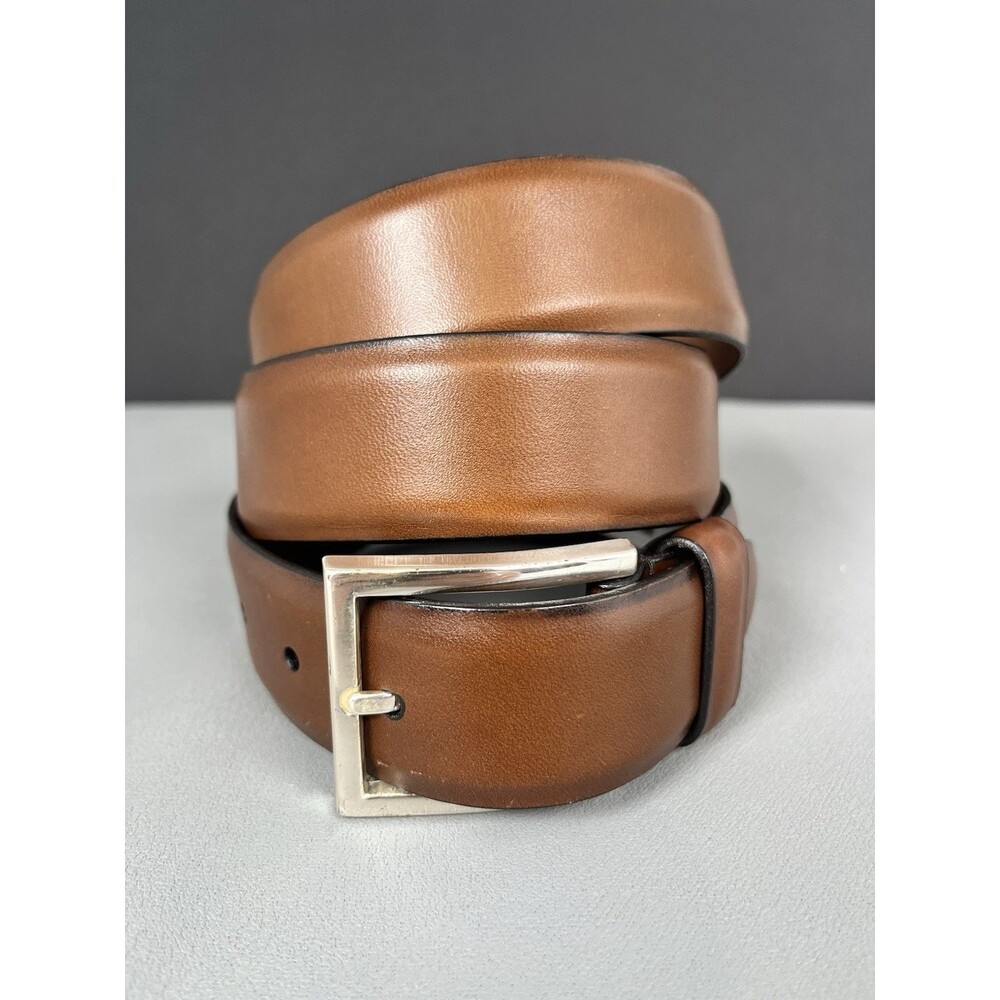 Allen Edmonds "DEARBORN" Men's Brown Dress Belt #32117 Size 38 Made In The USA